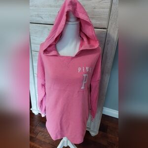 Pink Victoria Secret Hoodie size Small Like New !